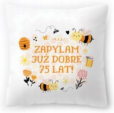 Zdjęcie Polidraw Poduszka Na Urodziny 75-TePrezent Z Nadrukiem Ze Zdjęciem 40X40Cm (13681849096) - Mszana Dolna