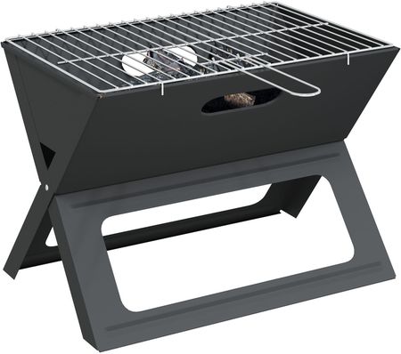 Grill Węglowy vidaXL Składany Czarny 46X30X31cm Stal 42004185 - zdjęcie 3