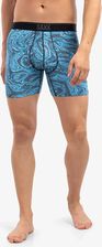 Bokserki Saxx Quest Boxer Brief Fly - malibu ripple effect