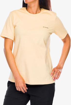 Koszulka z nadrukiem damska Columbia Boundless Beauty Logo S/S Tee - sunkissed/simple gorge