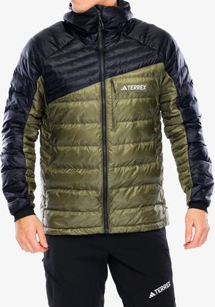 Kurtka puchowa adidas TERREX Xperior COLD.RDY Down Hooded Jkt - olive strata/black