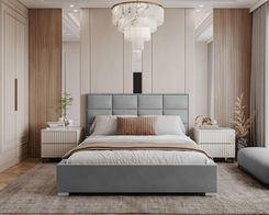 Fdm Łóżko Tapicerowane Apollo Rama Stelaż Metalowy Podnoszony 160X200 Paris White