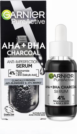 Garnier Pure Active Aha + Bha + Carbon Serum przeciw niedoskonałościom 30ml - zdjęcie 2