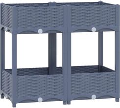 vidaXL Donica Do Podniesionej Rabaty 80X40X71cm Polipropylen 310406