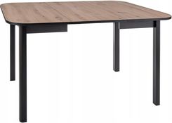 Zdjęcie Signal Stół Dante II Dąb Artisan Czarny Mat 90(130)x90 (DANTEIIDAcm90) - Legionowo