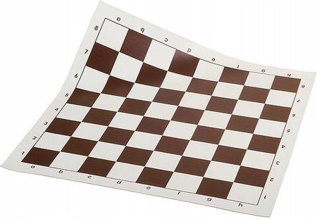 Sunrise Chess & Games Szachownica winylowa rolowana nr 4+, biało - brązowa