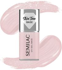 Zdjęcie Semilac Baza Do Lakierów Hybrydowych Skin Tone Cover Base Glitter Beige 7ml - Płoty