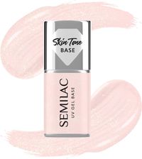 Zdjęcie Semilac Baza Do Lakierów Hybrydowych Skin Tone Cover Base Glitter Rose 7ml - Nowe Miasteczko