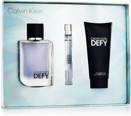 Calvin Klein Zestaw Perfum dla Mężczyzn Defy 3 Części - zdjęcie 2