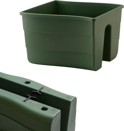 Form-Plastic Skrzynka Na Balustradę Wave 30 Doniczka Balkonowa + Keramzyt 1L - zdjęcie 6