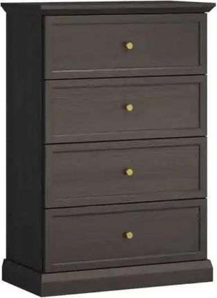 Gała Meble Komoda Lucca K4S Czarny (LUCCAK4SCZARNY)