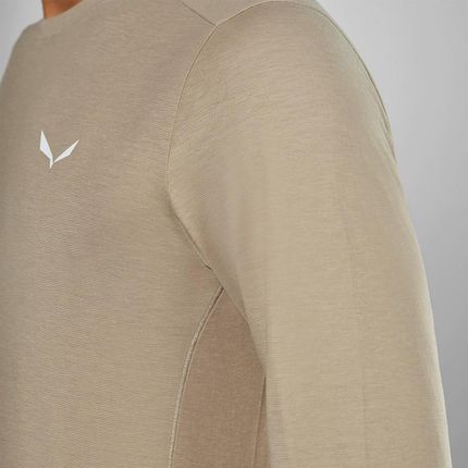 Longsleeve męski Salewa PUEZ DRY beżowy 00-0000028864_7180 - zdjęcie 3