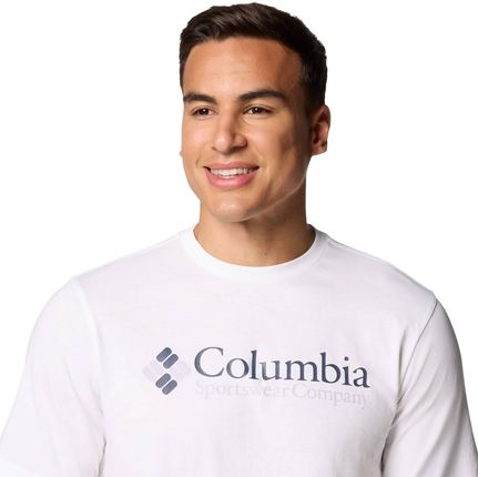 Koszulka męska Columbia CSC BASIC LOGO biała 1680053115 - zdjęcie 3