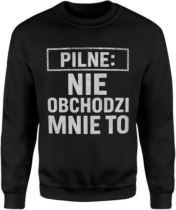 Pilne nie obchodzi mnie to Męska bluza (L, Granatowy) - zdjęcie 2