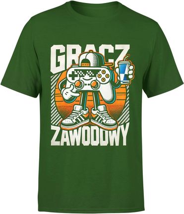 Gracz zawodowy Męska koszulka (M, Czarny) - zdjęcie 2