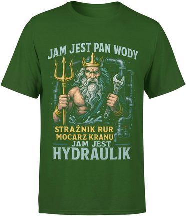 Jam jest hydraulik dla hydraulika Męska koszulka (M, Zielony)