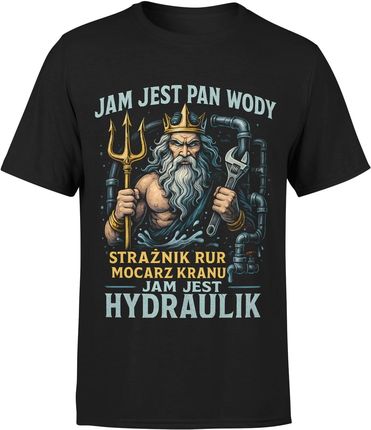 Jam jest hydraulik dla hydraulika Męska koszulka (L, Czarny)