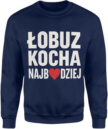 Łobuz kocha najbardziej Męska bluza (M, Czarny) - zdjęcie 2