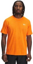 Męska koszulka treningowa Under Armour UA Tech Vent Geotessa SS - pomarańczowa