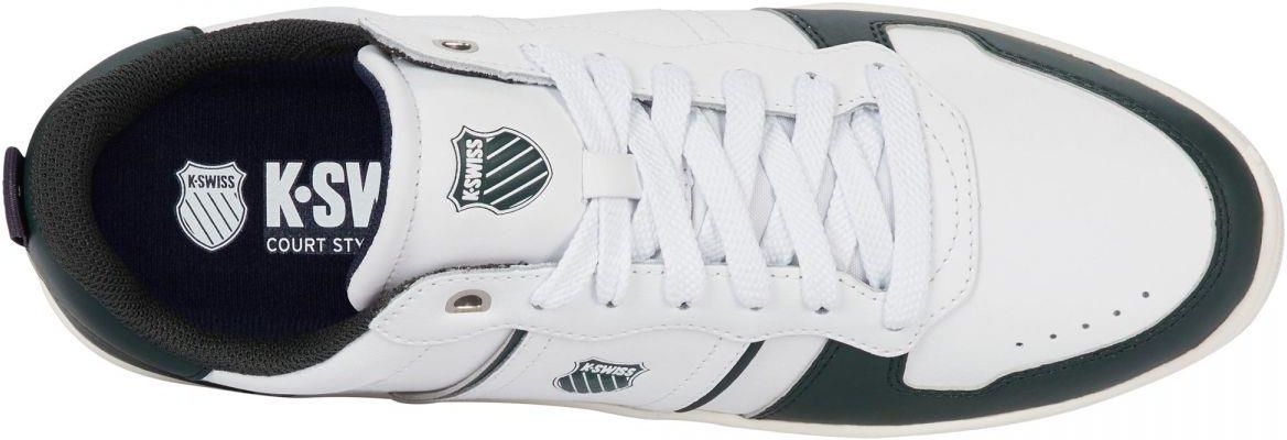 K-Swiss Lozan Match Lux - Scarpe Da Ginnastica Uomo In Pelle, Colletto In Tessuto, Suola In Gomma, Collezione Shield