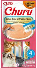 Inaba Cat Churu Salmon Recipe with Scallop Flavour 4x14g