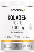 Zdjęcie Essensey Kolagen Forte 12 500mg Premium Smak Mango Pomarańcza 400g - Czarne