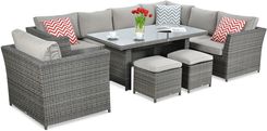 Zdjęcie Narożnik Ogrodowy Moniz Dining Plus Dark Grey - Cieszyn