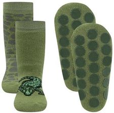 Ewers Skarpety ze stoperem 2-pak krokodyl zielony - Dziewczynka,Chłopiec - r. 18/19
