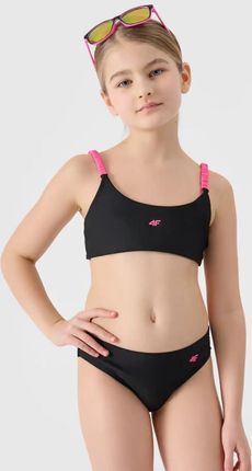 4F bikini zestaw dla dziewczynki 4FJWSS25UBKSF045 czarny, kolor: czarny, rozmiar: 122/128
