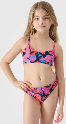 4F bikini zestaw dla dziewczynki 4FJWSS25UBKSF046, kolor: Multikolor, rozmiar: 158/164