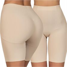 Bielizna modelująca Beżowe Majtki z Nogawką Wyszczuplające Szorty Przeciw Otarciom Ud 3XL 4XL