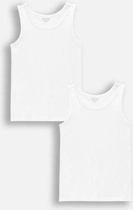 Podkoszulek chłopięcy biały 2 pack