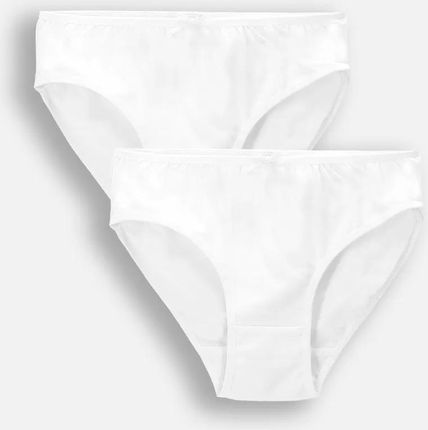 Majtki dziewczęce białe 2 pack