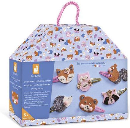 Janod Zestaw Kreatywny Do Tworzenia Biżuterii Brokatowe Spinki