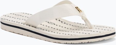 Japonki damskie Tommy Hilfiger Chain Print Beach Sandal ivory Wiosna 2025
