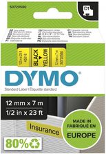 Zdjęcie Taśma DYMO D1-45018 12 mm x 7 m żółta / czarny nadruk S0720580 - Lędziny
