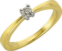 Pierścionek z brylantami Ellen K. 375/- złoty brylant 0,10ct.