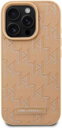 Karl Lagerfeld Etui Hot Stamp Magsafe Do Iphone 16 Pro Max Beżowe - zdjęcie 2