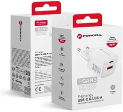 Forcell Ładowarka Sieciowa Mini Gan Iii 30W Pd Qc4 0 Usb C A