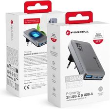 Forcell Ładowarka Sieciowa Gan Iii 65W 2Xusb C Usb A Pd Qc Sfc