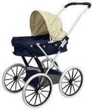 Zdjęcie Madej Wózek Gondola Duże Koła Granatowo-Beżowy - Mieroszów