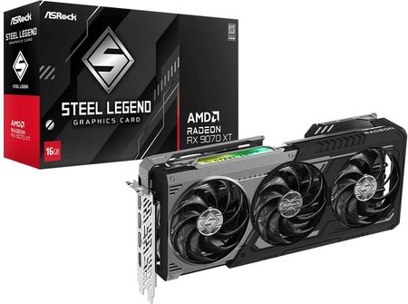 新品未開封 ASRock Radeon RX9070 Steel Legend ASRock > AMD Radeon™ RX 9070 Steel Legend 16GB OC