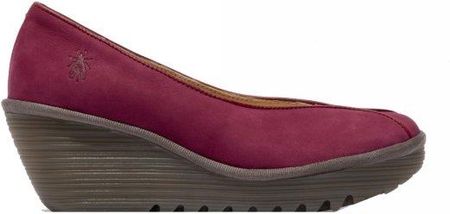 Czółenka damskie Fly London YEIF 566 skórzane czerwony P501566000