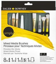 Zdjęcie Daler Rowney Pędzle Mieszane Simply Mixed Media 10szt. Etui - Lubsko