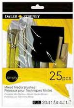 Zdjęcie Daler Rowney Simply Zestaw Pędzli Mix Media Pędzle Gąbkowe- 25Elem. - Gogolin