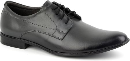 Buty męskie wizytowe skórzane 292lu szare