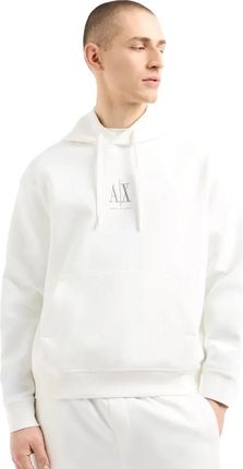 Armani Exchange Beżowa bluza z kapturem i logo - M