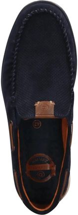Bugatti męskie mokasyny zamszowe 321-ARU61-1400-4100 DARK BLUE - zdjęcie 2