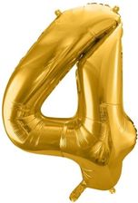 Zdjęcie Sonem Balon Foliowy 86cm Złota Cyfra 4 9501384 - Kraków