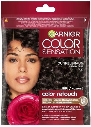 Garnier Color Sensation Retouch Szampon Koloryzujący 3.0 Ciemny Brąz 1szt.
